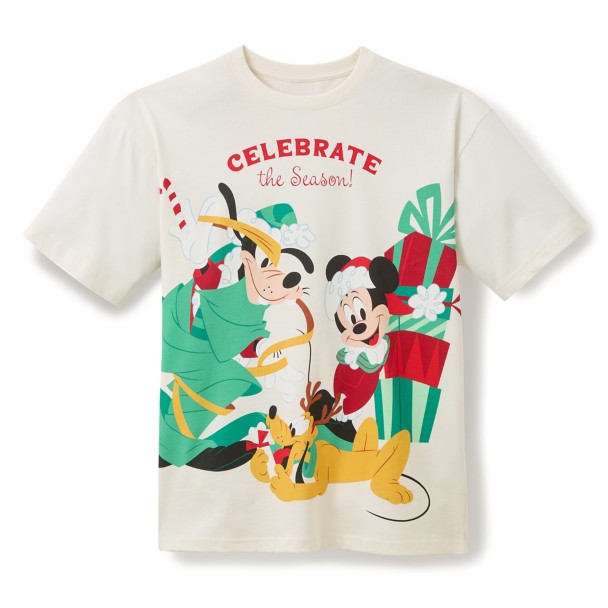 Mickey Mouse and Friends Holiday T-Shirt for Adults Mickey Mouse and Friends Holiday T-Shirt for Adults