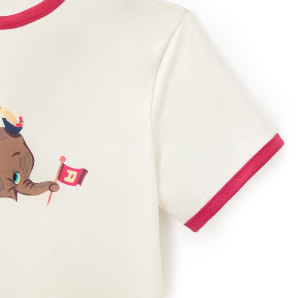 Dumbo and Timothy Mouse Ringer T-Shirt for Adults - Dumbo 85th Anniversary