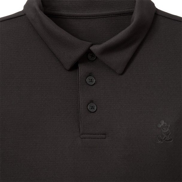 Mickey Mouse Polo Shirt for Adults - Black