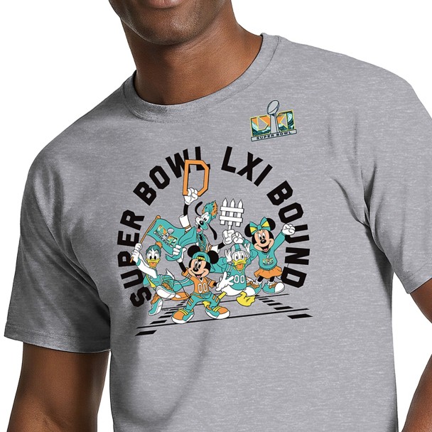 Mickey Mouse and Friends Super Bowl LXI Bound T-Shirt for Adults by Champion