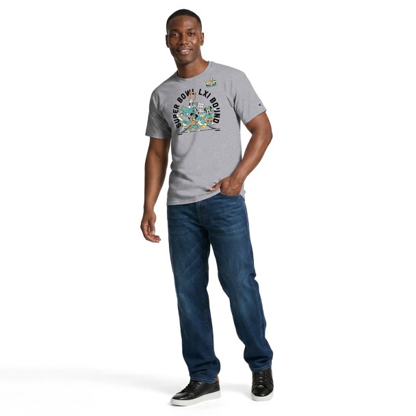 Mickey Mouse and Friends Super Bowl LXI Bound T-Shirt for Adults by Champion