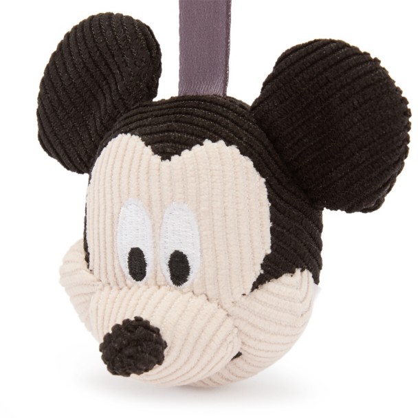Mickey Mouse Corduroy Plush Keychain Bag Charm