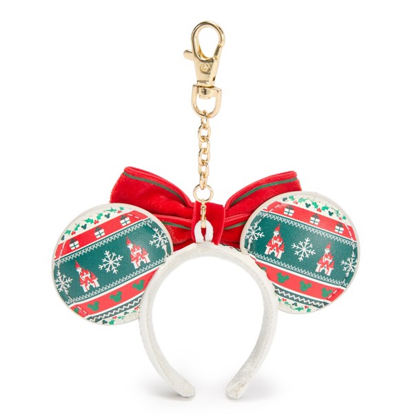 Minnie Mouse Holiday Ear Headband Bag Charm
