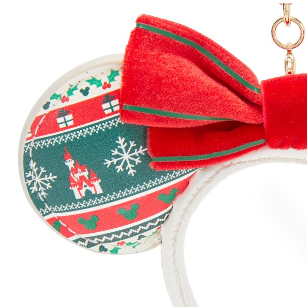 Minnie Mouse Holiday Ear Headband Bag Charm