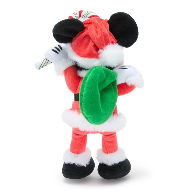 Santa Mickey Mouse Plush Suction Cup Cling - 8 1/4''
