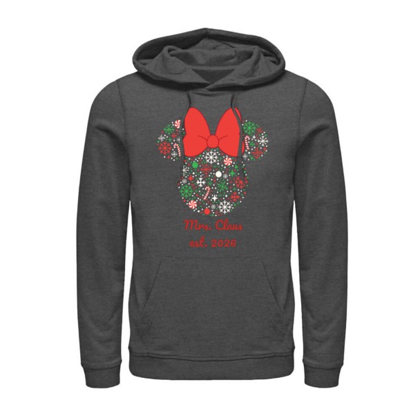 Minnie Mouse Christmas Holiday Festive Filled Icon Pullover Hoodie – Customized | Disney Store