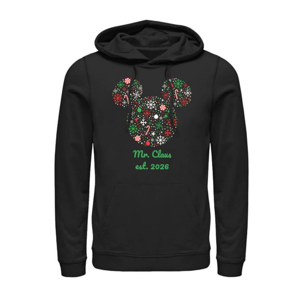 Mickey Mouse Christmas Holiday Festive Filled Icon Pullover Hoodie – Customized | Disney Store