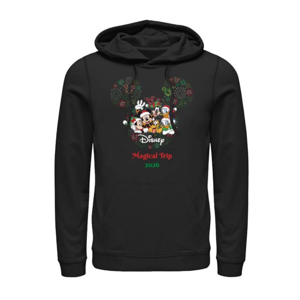 Mickey & Friends Holiday Fireworks Christmas Trip Pullover Hoodie – Customized | Disney Store