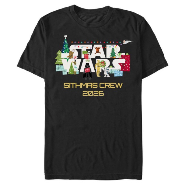 Star Wars Christmas Logo Holiday Celebration T-Shirt – Customized | Disney Store