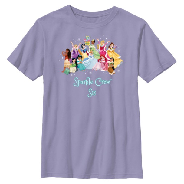 Disney Princess Cozy Winter Clothes & Snowflakes Holiday Christmas T-Shirt – Customized | Disney Store