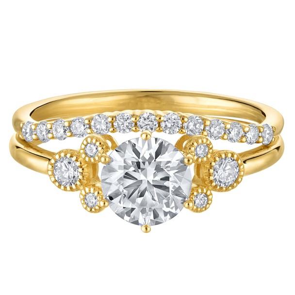 Mickey Mouse Icon Diamond Engagement Ring by Rebecca Hook – Yellow Gold Mickey Mouse Icon Diamond Engagement Ring by Rebecca Hook – Yellow Gold