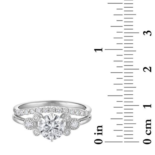Mickey Mouse Icon Diamond Engagement Ring by Rebecca Hook - White Gold