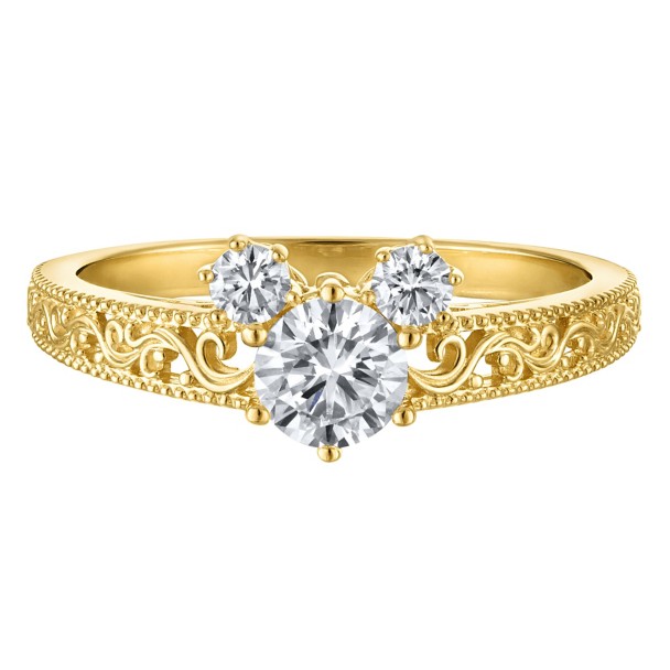 Mickey Mouse Icon Diamond Filigree Ring by Rebecca Hook Mickey Mouse Icon Diamond Filigree Ring by Rebecca Hook