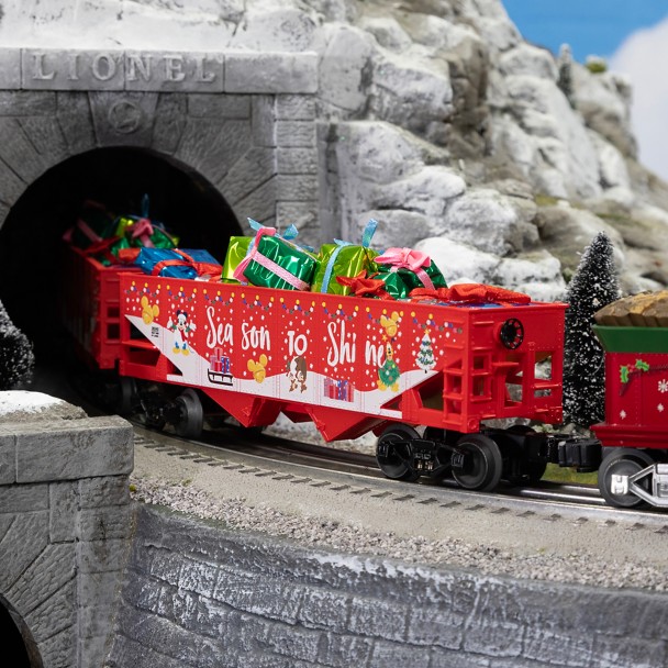 Mickey Mouse and Friends Disney Christmas Hopper with Present Load by Lionel