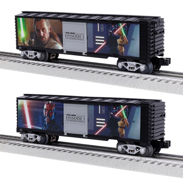 Star Wars LIGHTSABER Series Illuminated Boxcar Darth Maul v. Qui-Gon Jin (Episode 1) by Lionel Star Wars LIGHTSABER Series Illuminated Boxcar Darth Maul v. Qui-Gon Jin (Episode 1) by Lionel