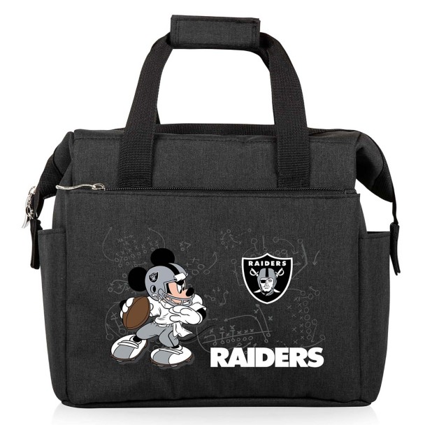 Mickey Mouse x NFL Las Vegas Raiders On the Go Lunch Bag Cooler by Picnic Time Mickey Mouse x NFL Las Vegas Raiders On the Go Lunch Bag Cooler by Picnic Time