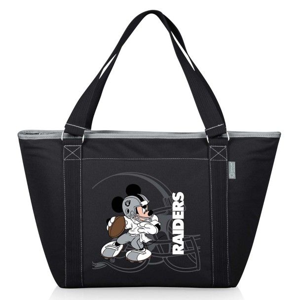 Mickey Mouse x NFL Las Vegas Raiders Topanga Cooler Tote Bag by Picnic Time Mickey Mouse x NFL Las Vegas Raiders Topanga Cooler Tote Bag by Picnic Time