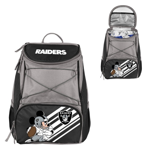 Mickey Mouse x NFL Las Vegas Raiders PTX Backpack Cooler by Picnic Time