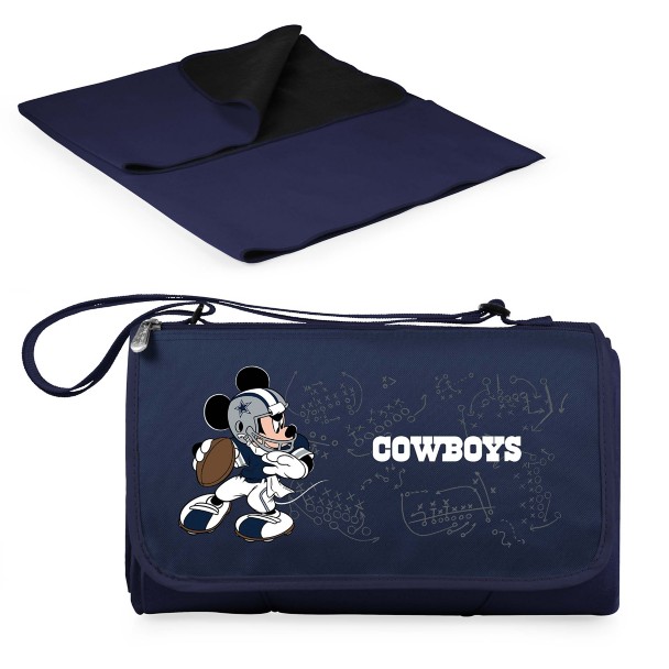 Mickey Mouse x NFL Dallas Cowboys Outdoor Picnic Blanket Tote by Picnic Time Mickey Mouse x NFL Dallas Cowboys Outdoor Picnic Blanket Tote by Picnic Time
