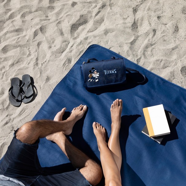 Mickey Mouse x NFL Seattle Seahawks Outdoor Picnic Blanket Tote by Picnic Time