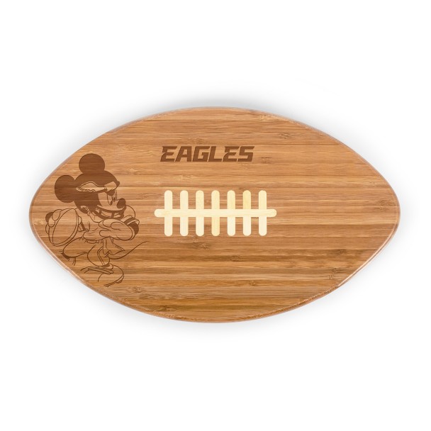 Mickey Mouse x NFL Philadelphia Eagles Touchdown! Football Cutting Board and Serving Tray by Picnic Time Mickey Mouse x NFL Philadelphia Eagles Touchdown! Football Cutting Board and Serving Tray by Picnic Time
