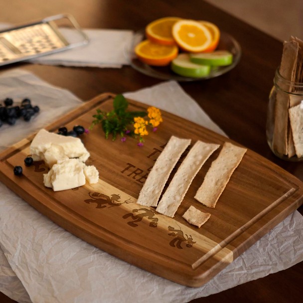 Mickey Mouse and Friends Halloween Ovale Acacia Wood Cutting Board by Picnic Time
