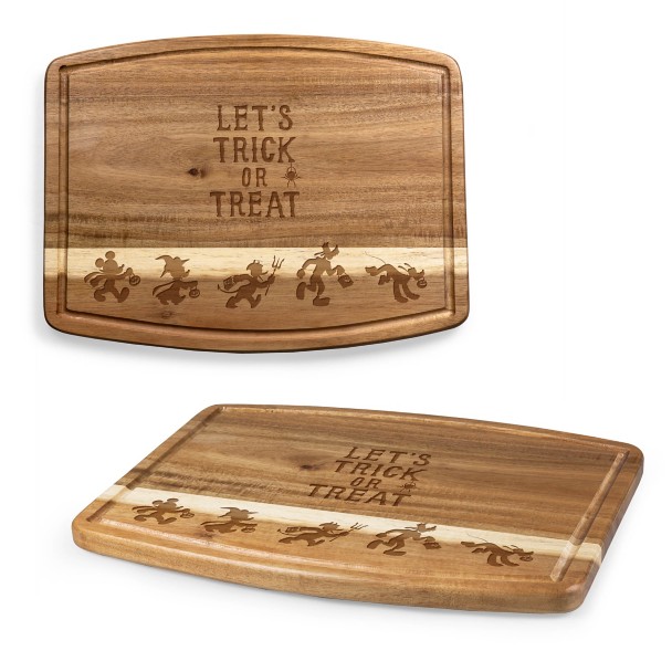 Mickey Mouse and Friends Halloween Ovale Acacia Wood Cutting Board by Picnic Time