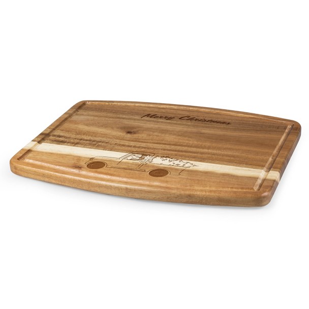 Mickey Mouse ''Merry Christmas'' Ovale Acacia Wood Cutting Board by Picnic Time