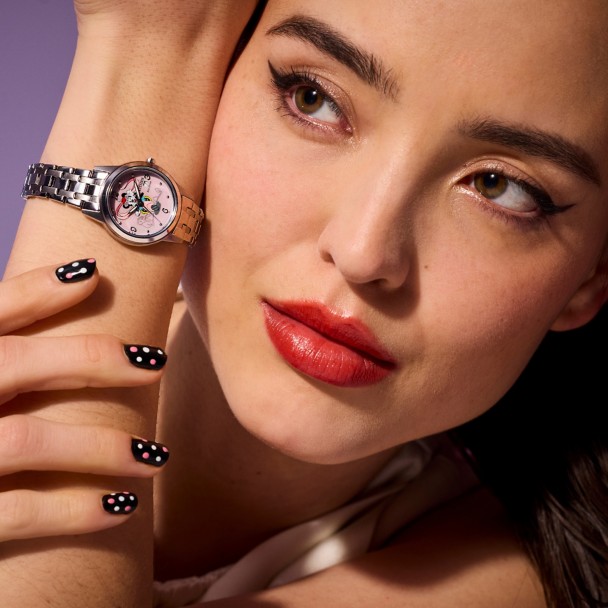 Mickey and Minnie Mouse Watch and Pin Set for Women by Citizen - Limited Edition