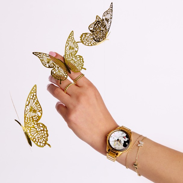Mickey and Minnie Mouse Watch and Pin Set for Women by Citizen - Limited Edition