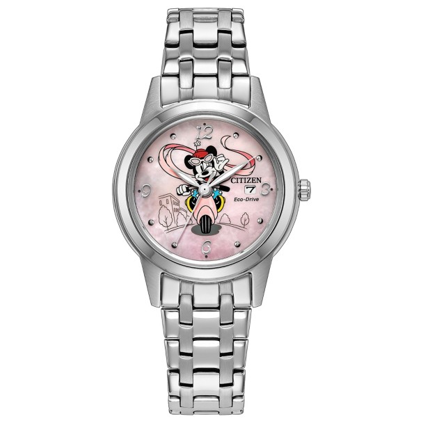 Mickey and Minnie Mouse Watch and Pin Set for Women by Citizen - Limited Edition