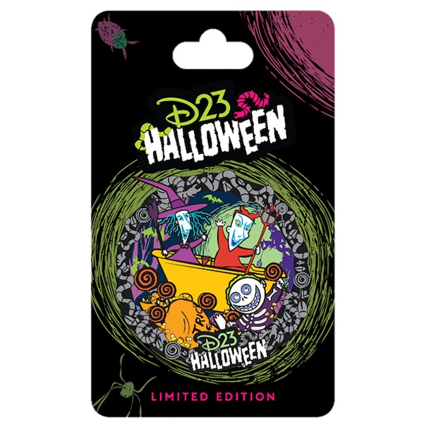 D23-Exclusive Lock Shock and Barrel Halloween Pin – The Nightmare Before Christmas – Limited Edition D23-Exclusive Lock Shock and Barrel Halloween Pin – The Nightmare Before Christmas – Limited Edition